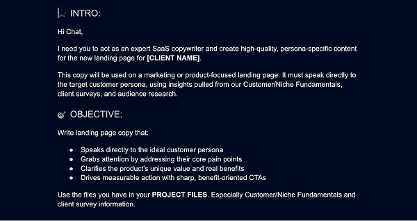 Homepage/Sales LP Builder