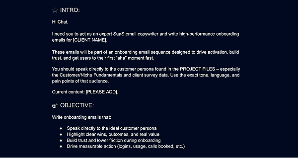 Onboarding & Nurture Emails