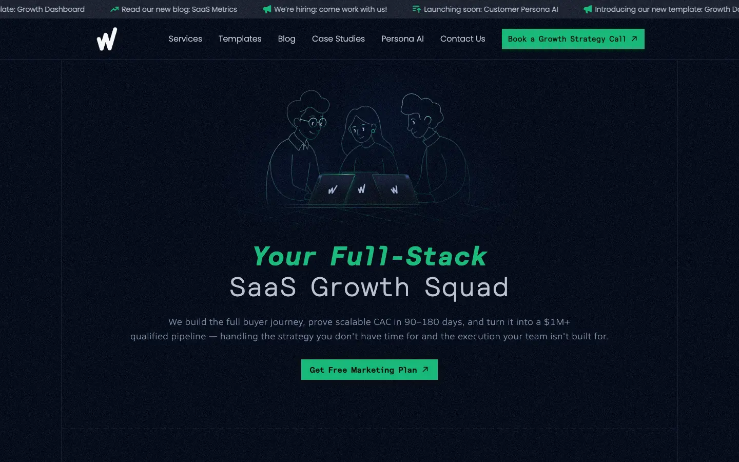 WeGrowth homepage