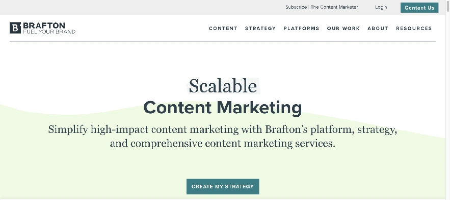 Brafton homepage