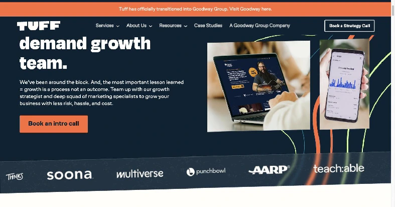 Tuff homepage