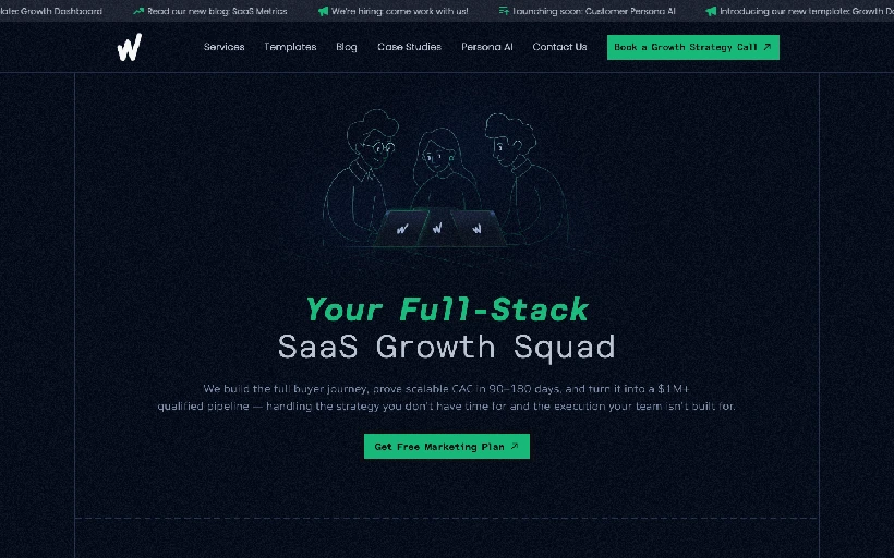 WeGrowth homepage
